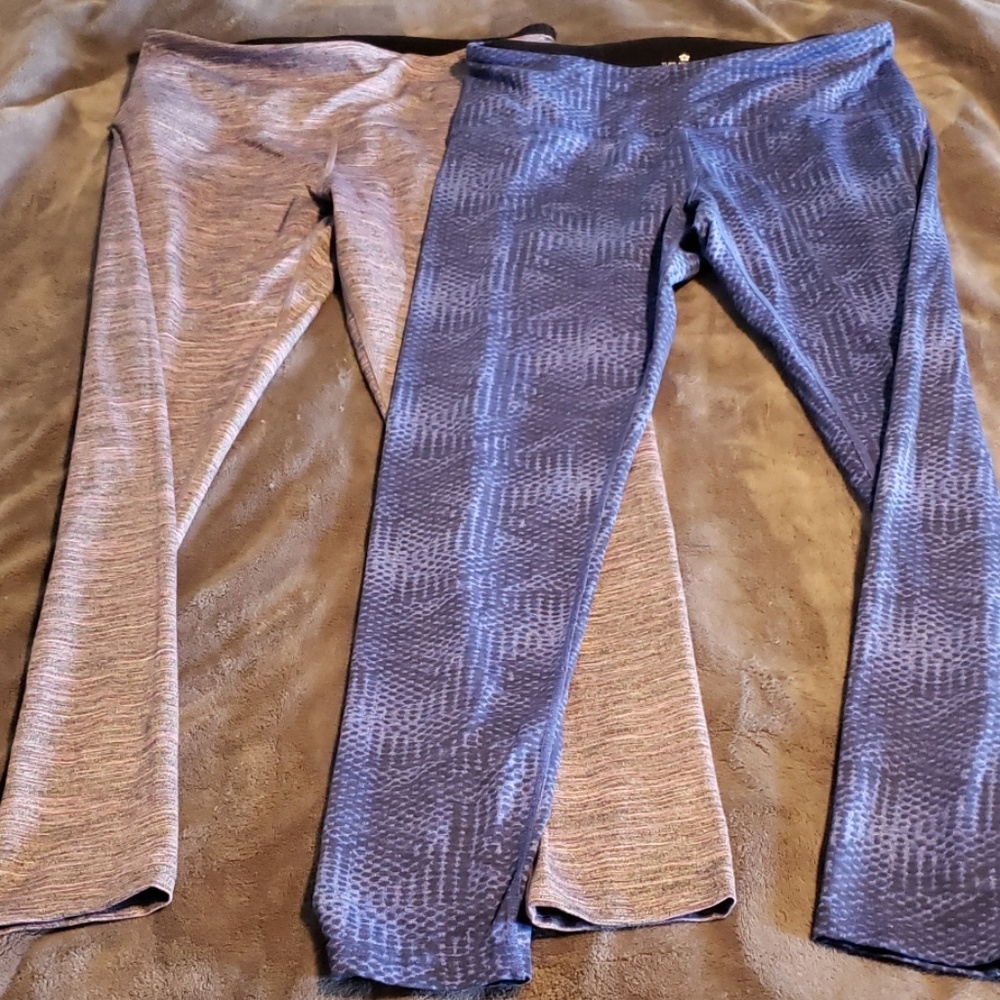 Two pairs of active leggings